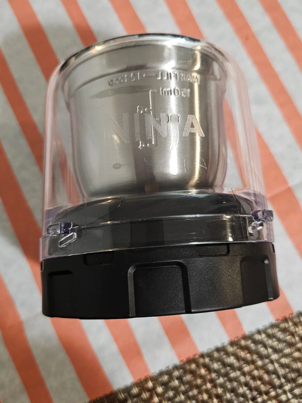 Ninja Coffee Grinder/Cup Accessory in Black and Clear